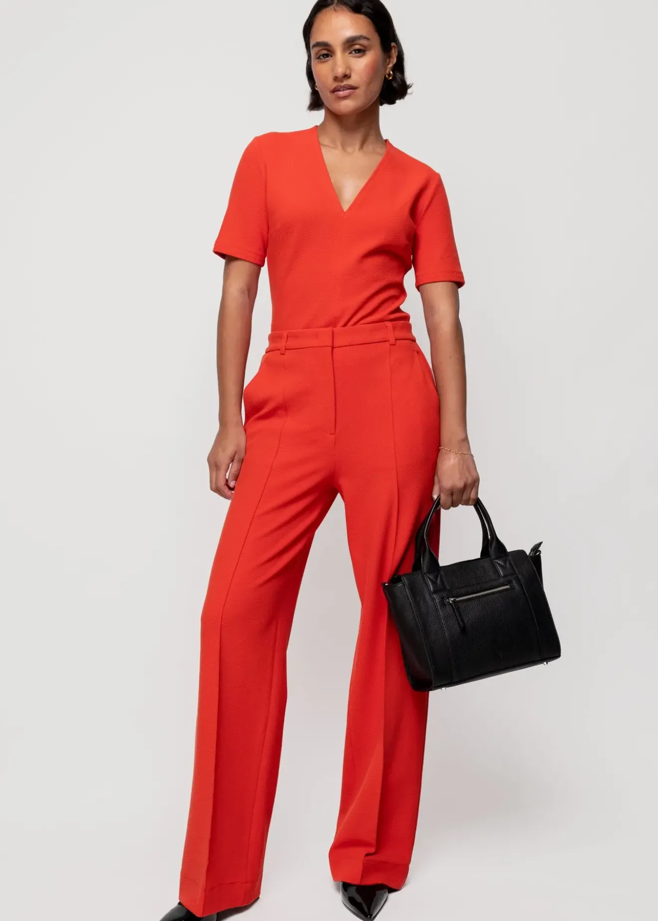 Vanilia Rib Pantalon Molten Lava Sale
