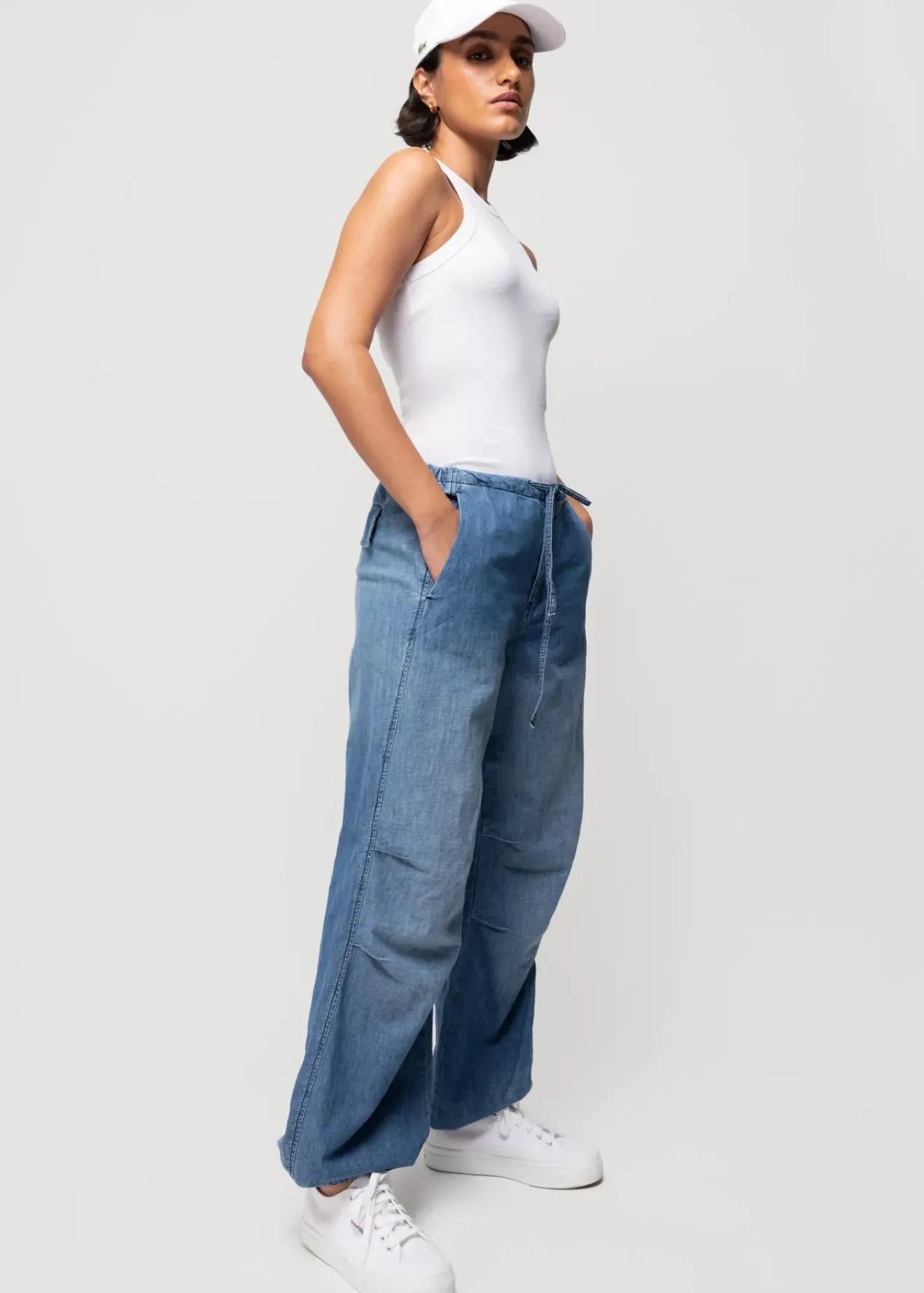 Vanilia Rib Tanktop Wit Clearance