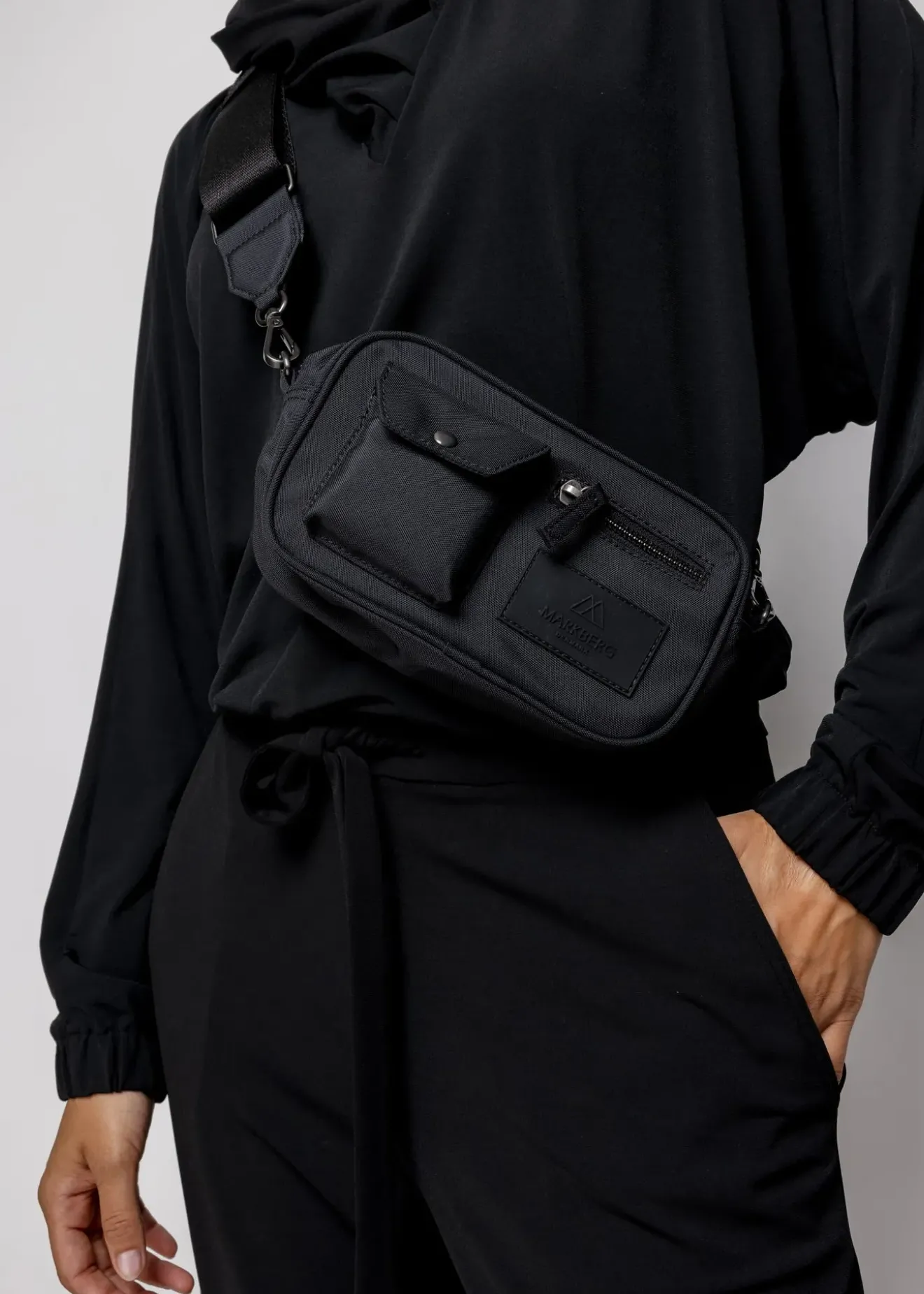 Vanilia Tricot Top Met Capuchon Zwart Discount